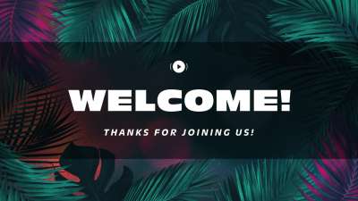 Vibrant Palms Welcome Stream