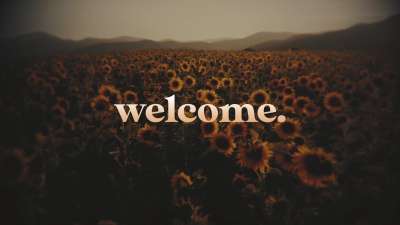 Vintage Sunflowers Welcome