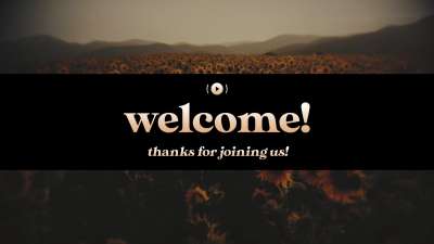 Vintage Sunflowers Welcome Stream