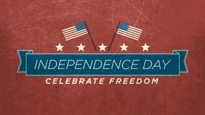 Vintage Independence Day Title