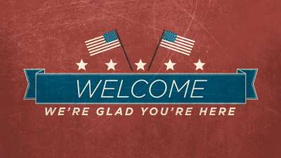 Vintage Independence Day Welcome