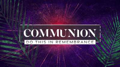 Vivid Palm Sunday Communion