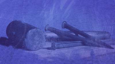 Witness His Resurrection: Painted Hammer Nails